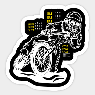 yeti cycle Sticker